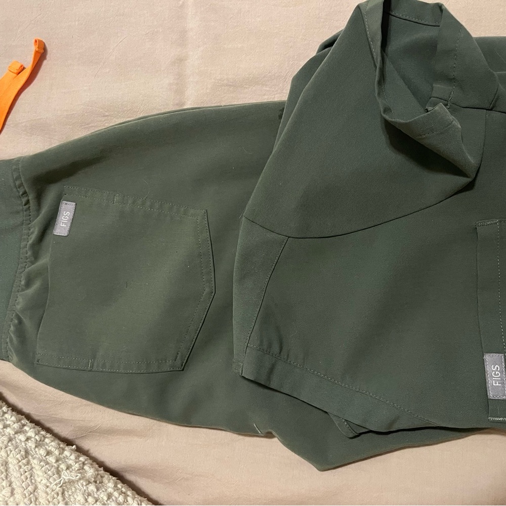 Figs Olive Green Scrubs Set